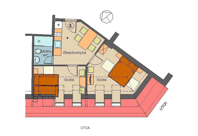 Corner Apartman Eger Ruang foto